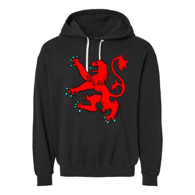 Lion Rampant of Scotland Garment-Dyed Fleece Hoodie