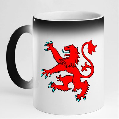 Lion Rampant of Scotland 11oz Black Color Changing Mug