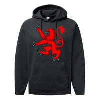 Lion Rampant of Scotland Performance Fleece Hoodie