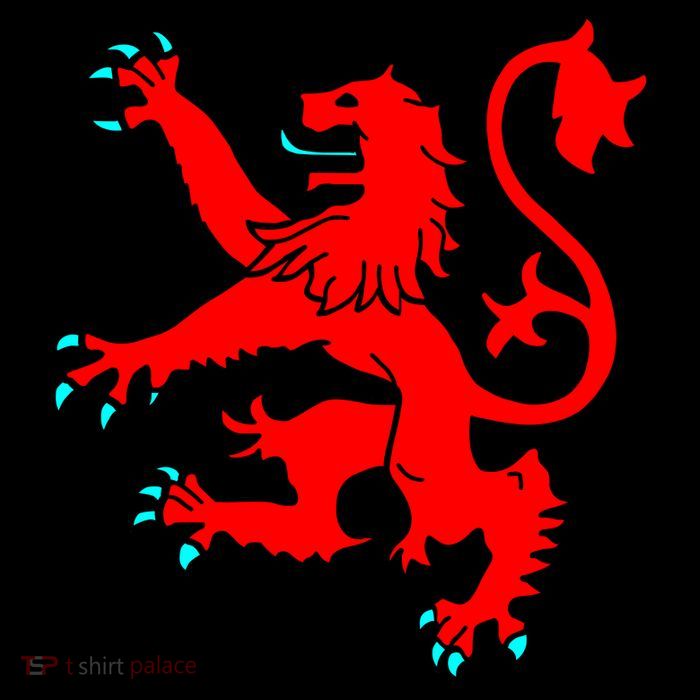 Lion Rampant of Scotland High Crown Mesh Back Trucker Hat