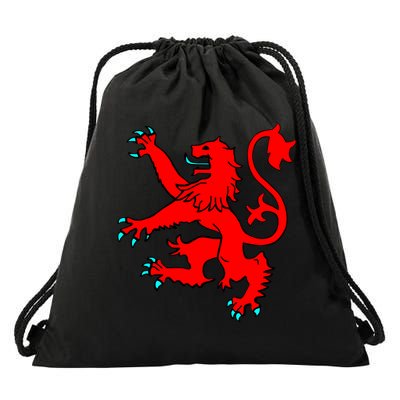 Lion Rampant of Scotland Drawstring Bag