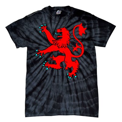 Lion Rampant of Scotland Tie-Dye T-Shirt