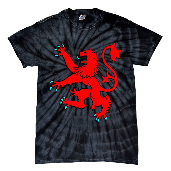 Lion Rampant of Scotland Tie-Dye T-Shirt