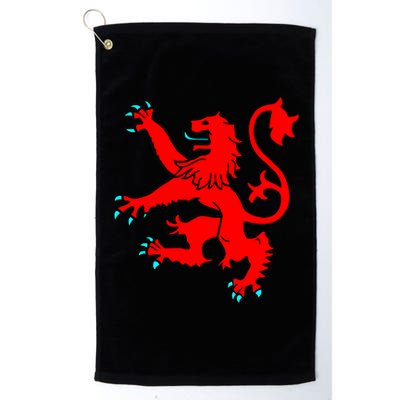 Lion Rampant of Scotland Platinum Collection Golf Towel