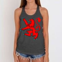 Lion Rampant of Scotland Women's Knotted Racerback Tank