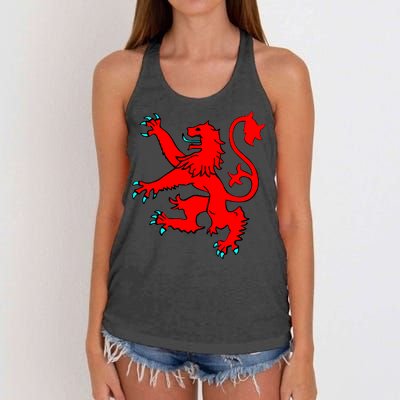 Lion Rampant of Scotland Women's Knotted Racerback Tank