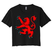 Lion Rampant of Scotland Women's Crop Top Tee