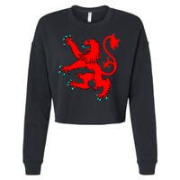 Lion Rampant of Scotland Cropped Pullover Crew