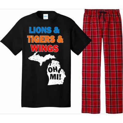 Lions Tigers Wings Oh MI Pajama Set