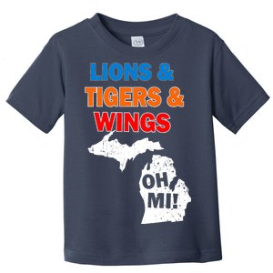 Lions Tigers Wings Oh MI Toddler T-Shirt