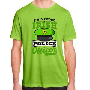 Lucky Irish Police Officer Design St Patricks Police Gift Adult ChromaSoft Performance T-Shirt