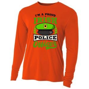 Lucky Irish Police Officer Design St Patricks Police Gift Cooling Performance Long Sleeve Crew