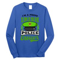 Lucky Irish Police Officer Design St Patricks Police Gift Long Sleeve Shirt