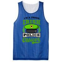 Lucky Irish Police Officer Design St Patricks Police Gift Mesh Reversible Basketball Jersey Tank