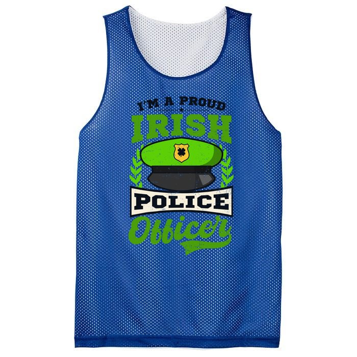 Lucky Irish Police Officer Design St Patricks Police Gift Mesh Reversible Basketball Jersey Tank