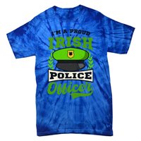 Lucky Irish Police Officer Design St Patricks Police Gift Tie-Dye T-Shirt