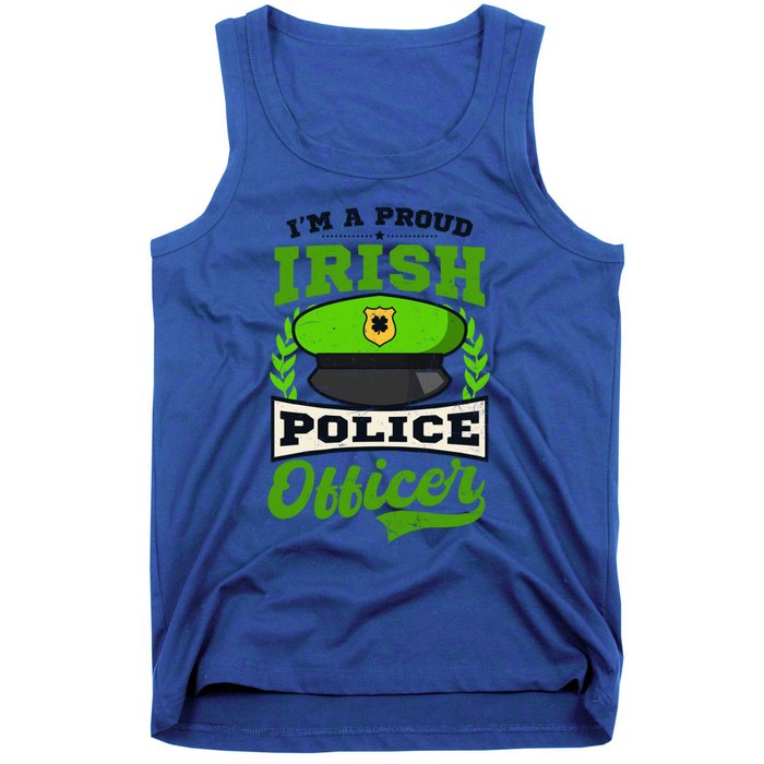 Lucky Irish Police Officer Design St Patricks Police Gift Tank Top