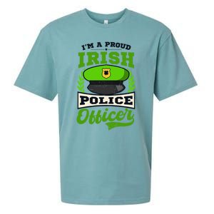 Lucky Irish Police Officer Design St Patricks Police Gift Sueded Cloud Jersey T-Shirt