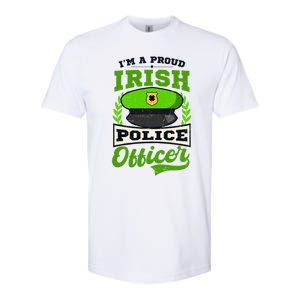 Lucky Irish Police Officer Design St Patricks Police Gift Softstyle CVC T-Shirt