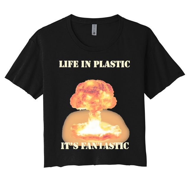 Life In Plastic Oppenheimer Crop Top
