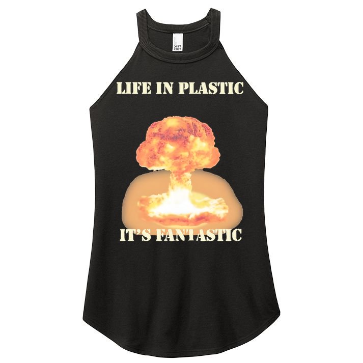 Life In Plastic Oppenheimer Women's Perfect Tri Rocker Tank