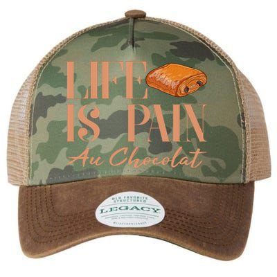 Life Is Pain Au Chocolat Legacy Tie Dye Trucker Hat