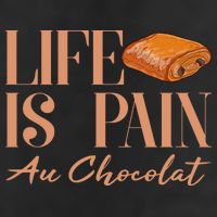 Life Is Pain Au Chocolat 7 Panel Mesh Trucker Snapback Hat