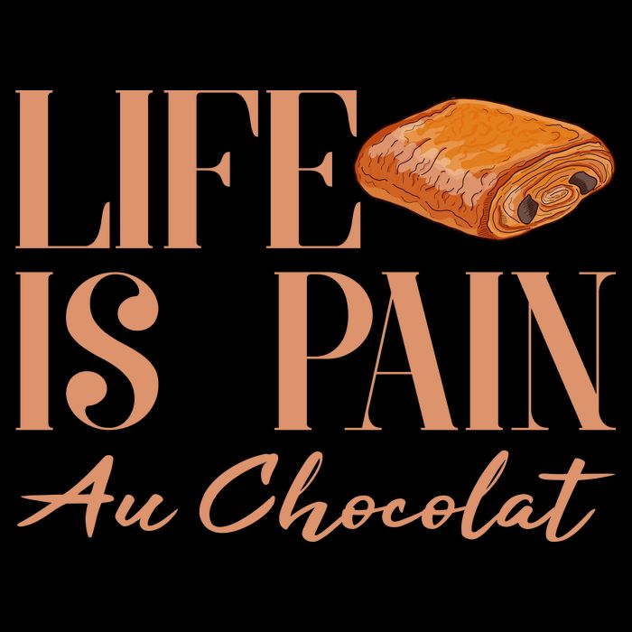 Life Is Pain Au Chocolat Cooling Performance Crew T-Shirt