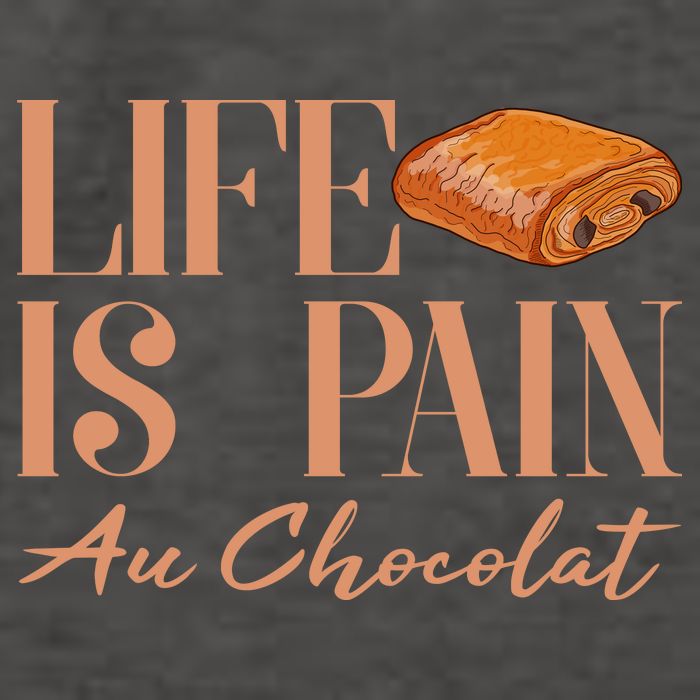 Life Is Pain Au Chocolat Vector Backpack