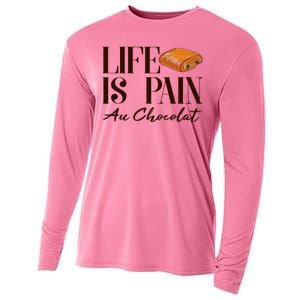 Life Is Pain Au Chocolat Cooling Performance Long Sleeve Crew