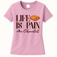 Life Is Pain Au Chocolat Womens T-Shirt
