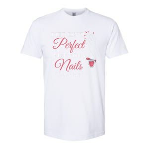 Life Isnt Perfect But Your Nails Can Icurist Nail Tech Gift Softstyle CVC T-Shirt