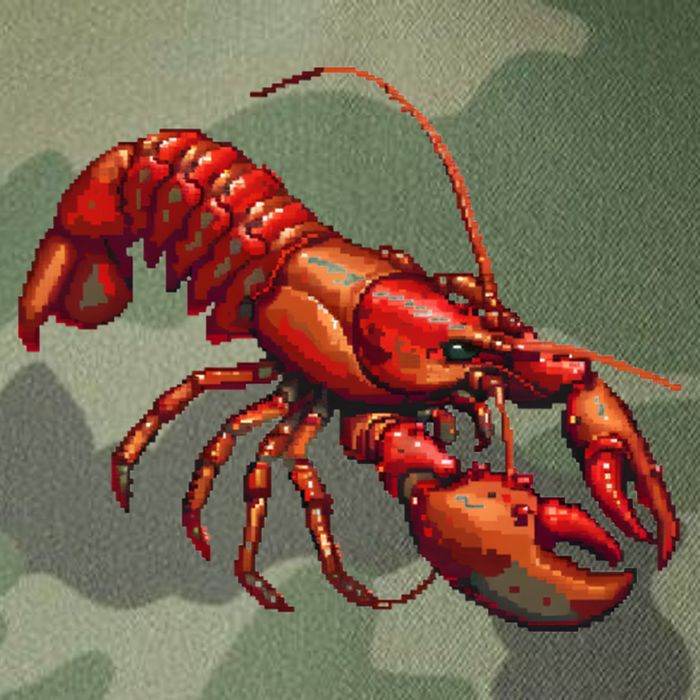 Lobster In Pixel Form Legacy Tie Dye Trucker Hat