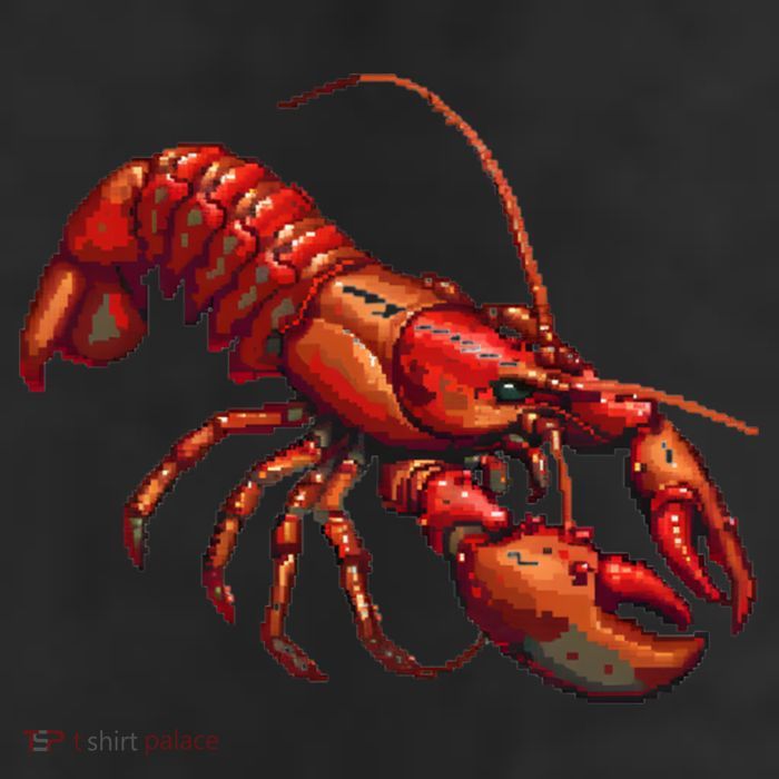 Lobster In Pixel Form 11oz C Handle Ceramic Mug