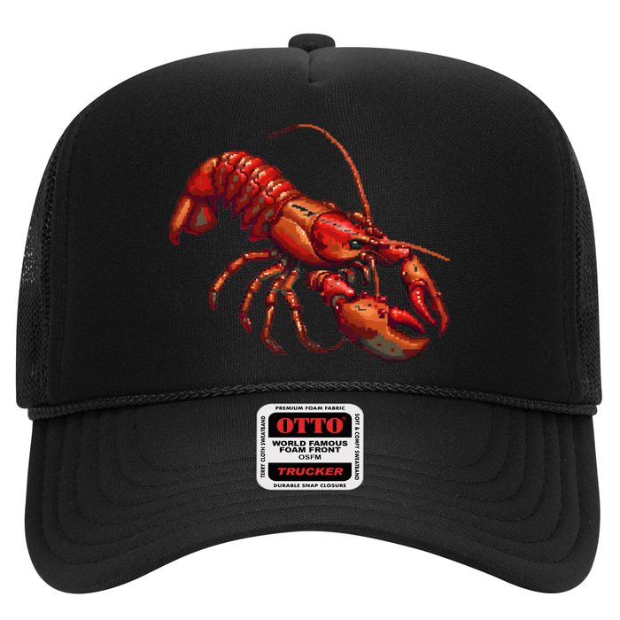 Lobster In Pixel Form Trucker Hat