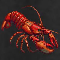 Lobster In Pixel Form Trucker Hat