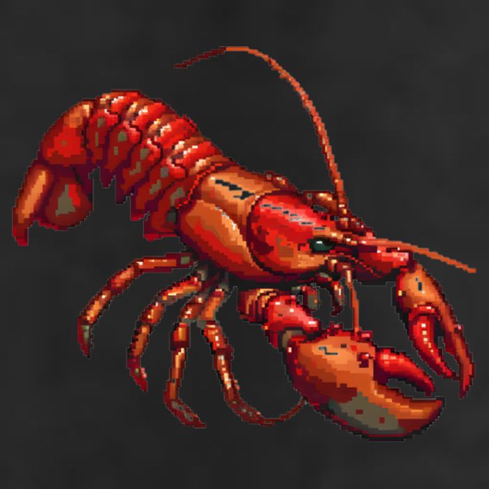 Lobster In Pixel Form Trucker Hat