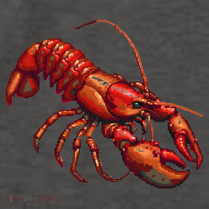 Lobster In Pixel Form Vector Backpack