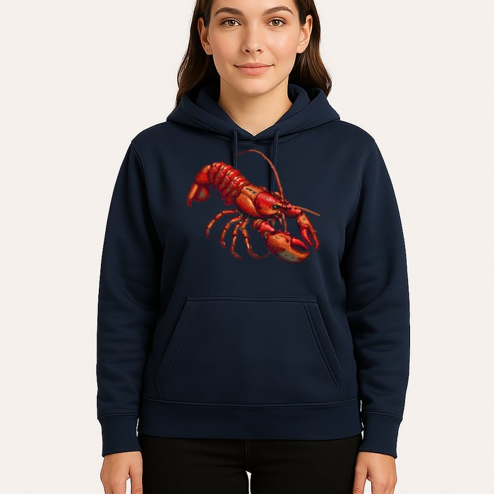 Lobster In Pixel Form Hoodie