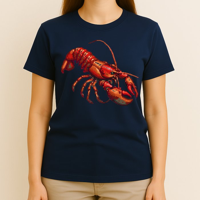 Lobster In Pixel Form T-Shirt
