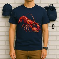 Lobster In Pixel Form T-Shirt
