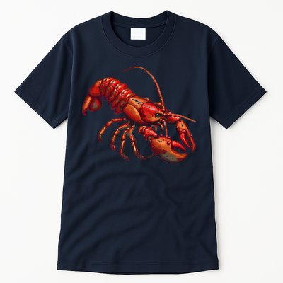 Lobster In Pixel Form Tall T-Shirt