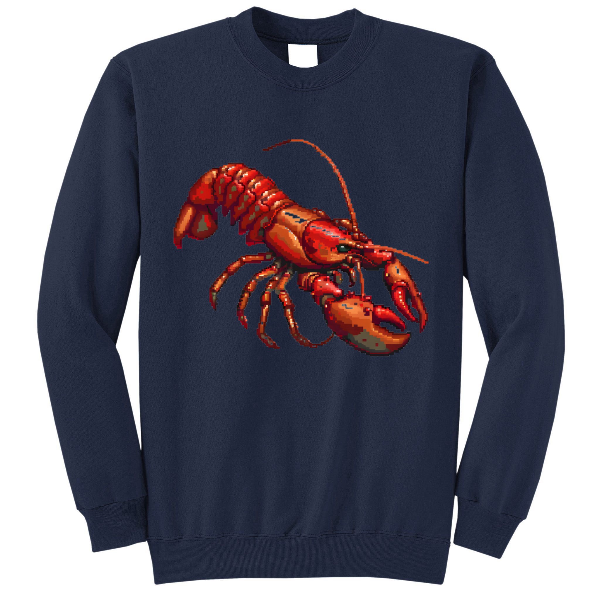 Lobster In Pixel Form Tall Sweatshirt