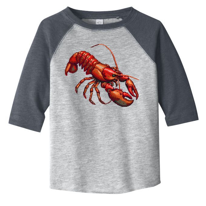 Lobster In Pixel Form Toddler Fine Jersey T-Shirt