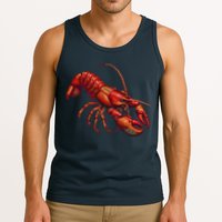 Lobster In Pixel Form Tank Top