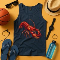 Lobster In Pixel Form Tank Top