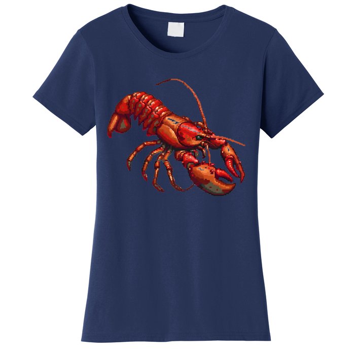 Lobster In Pixel Form Women's T-Shirt