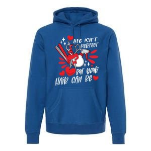 Life Isn't Perfect But Your Hair Can Be Barber Hairdresser Meaningful Gift Premium Hoodie