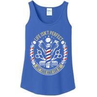 Life Isn't Perfect But Your Hair Can Be Barber Hair Stylist Gift Ladies Essential Tank