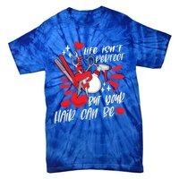 Life Isn't Perfect But Your Hair Can Be Barber Hairdresser Gift Tie-Dye T-Shirt